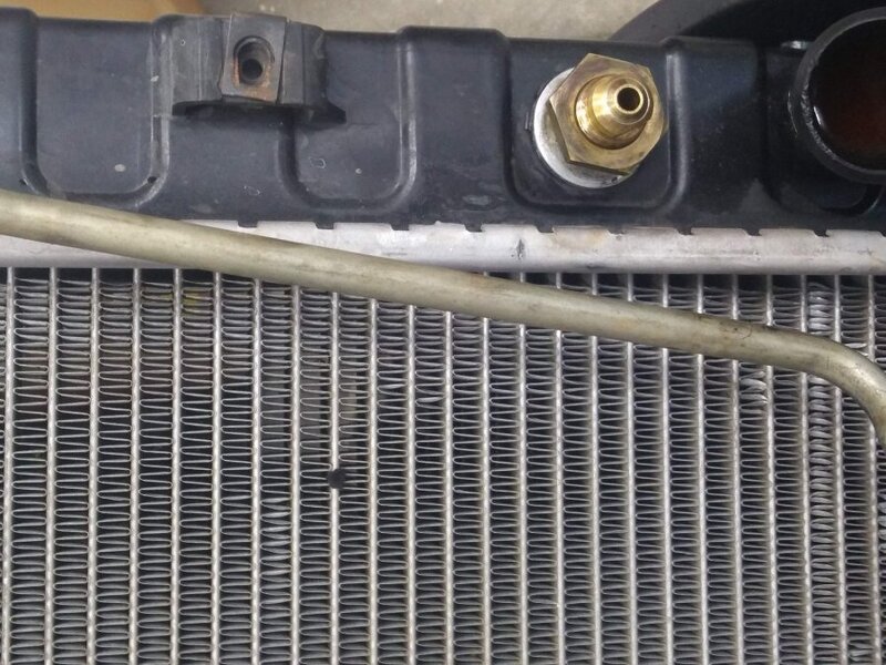 Transmission Cooler Line Leak At Radiator